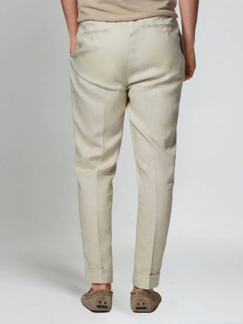 Sea Side Linnen Broek - Beige