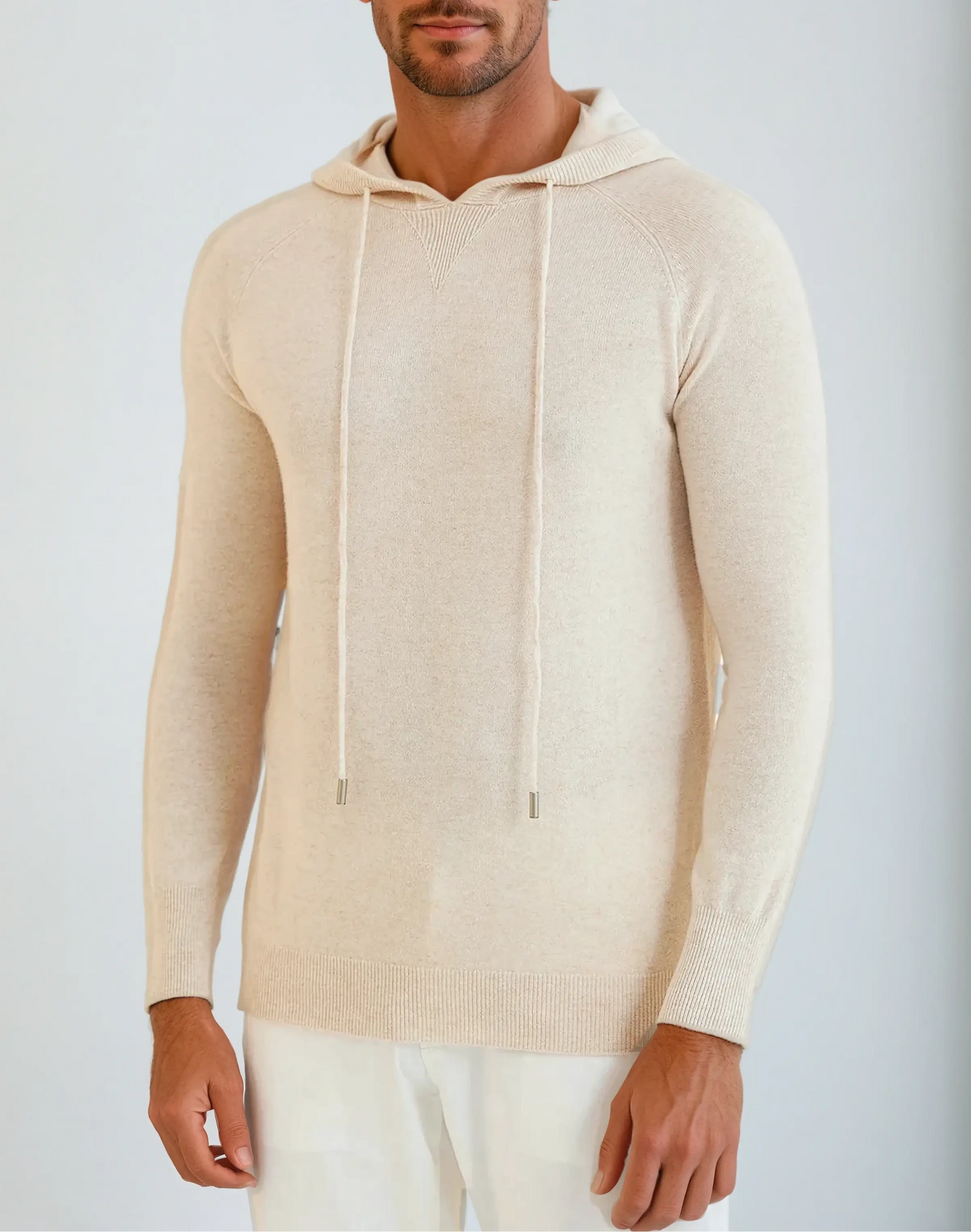 Essential Cashmere Hoodie - Crème Beige