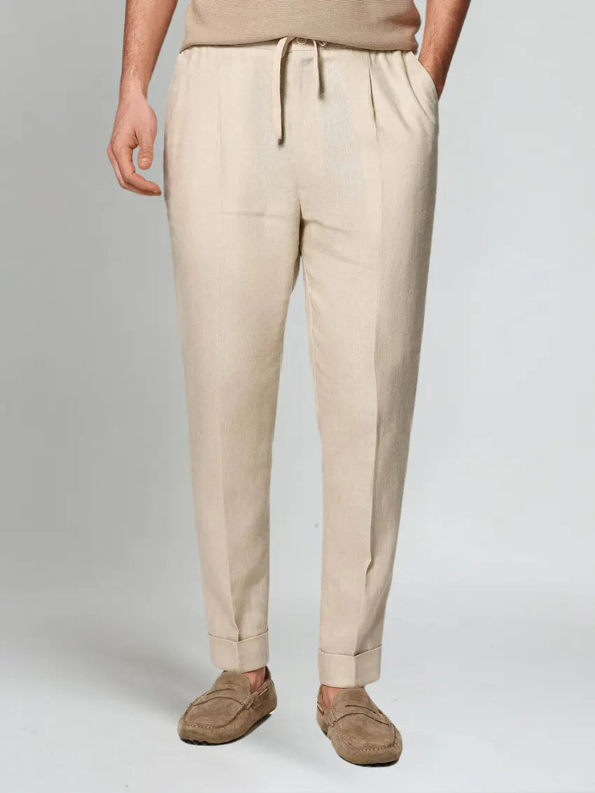 Sea Side Linnen Broek - Beige