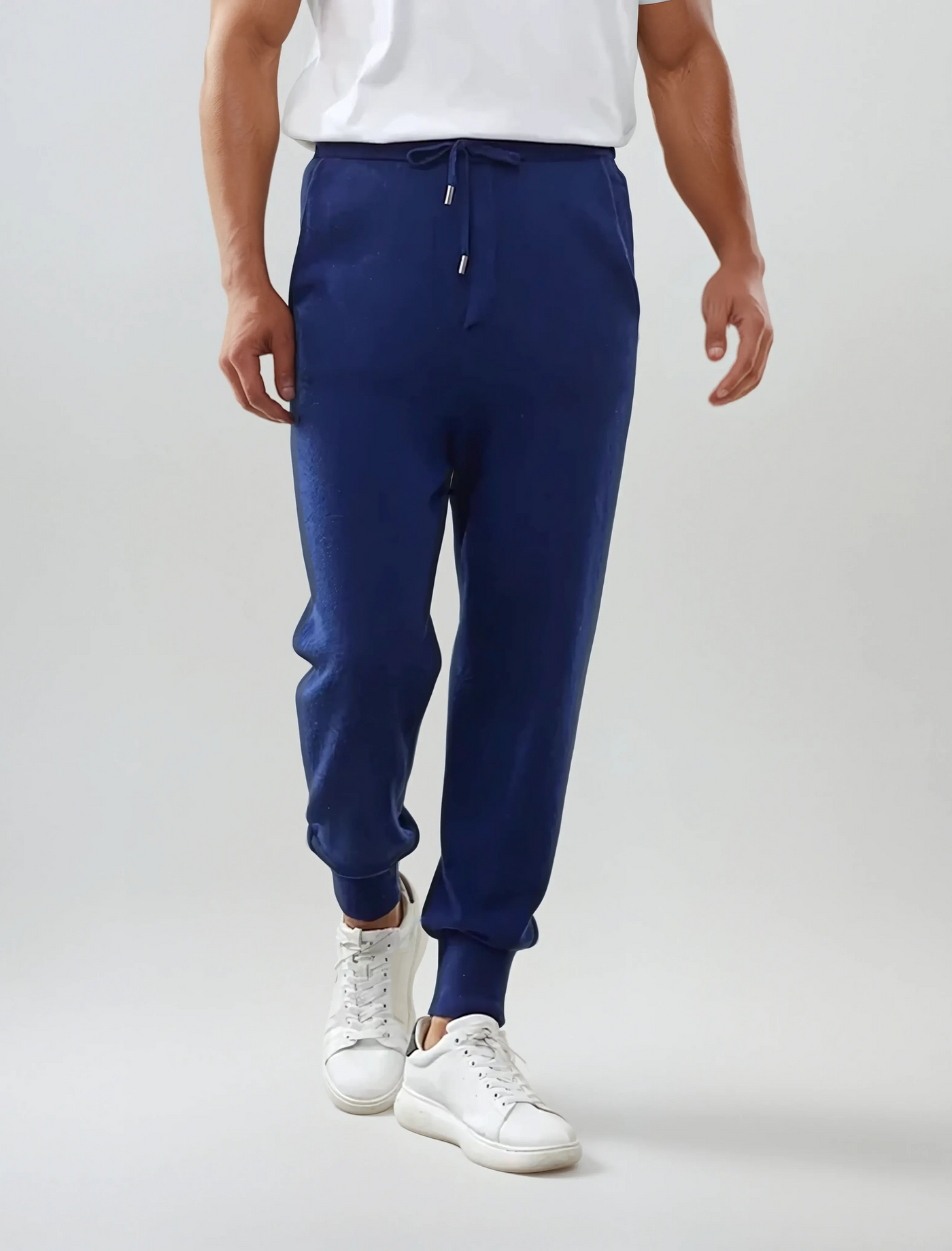 Refined Cashmere Trousers – Blauw
