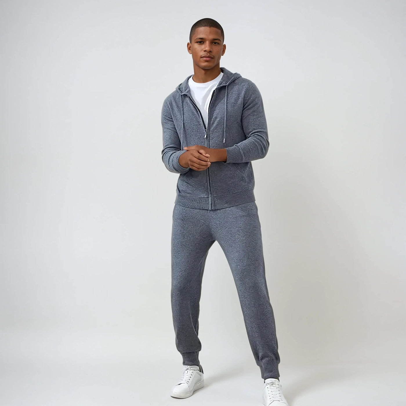 Refined Cashmere Trousers – Donkergrijs