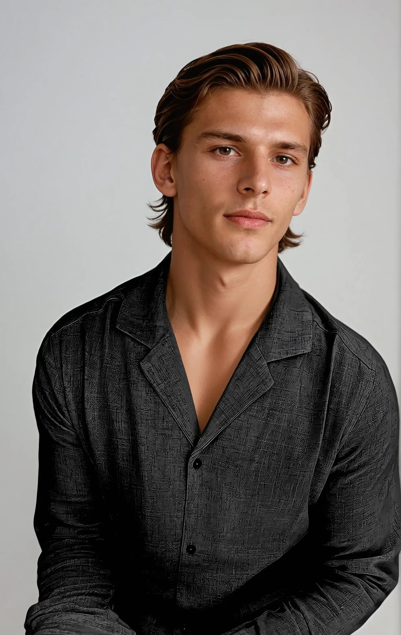 Linnen Beach Overhemd - Zwart