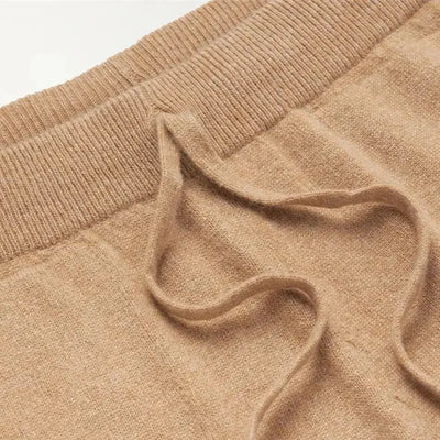 Handcrafted Cashmere Trousers – Sable Khaki