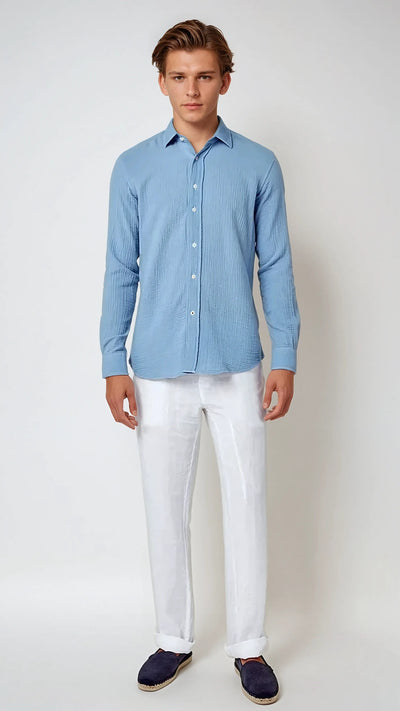 Pantalon en lin - Blanc