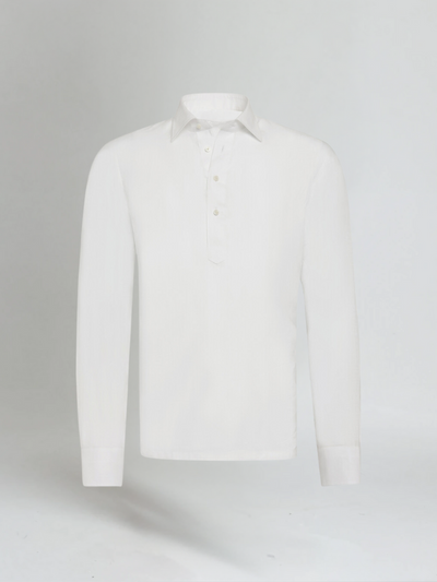 Chemise en lin à enfiler - Blanc