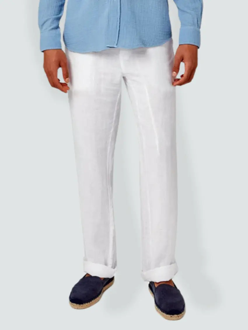 Pantalon en lin - Blanc